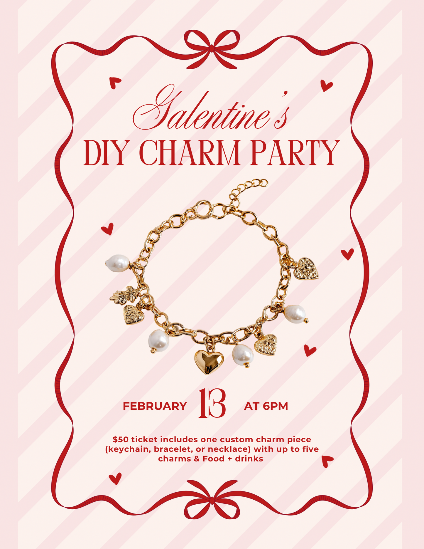 Galentine’s DIY Charm Party