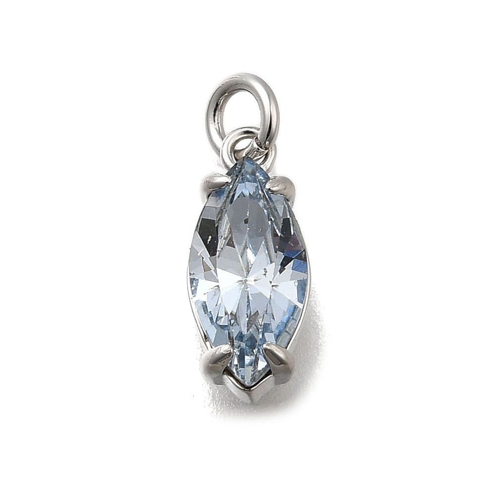 Silver Blue Marquise