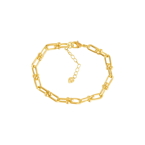 Gold U Link Bracelet