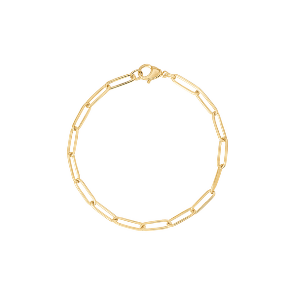 Gold Paperclip Bracelet