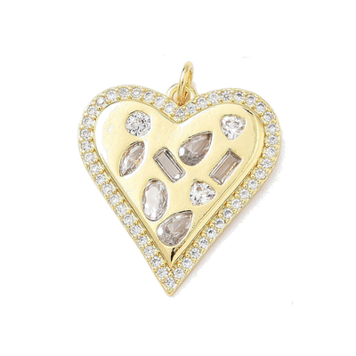 Gold Bezel Heart