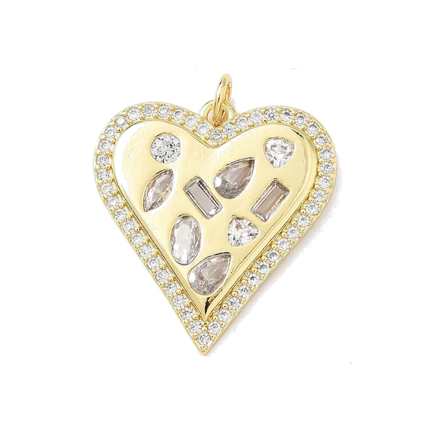 Gold Bezel Heart