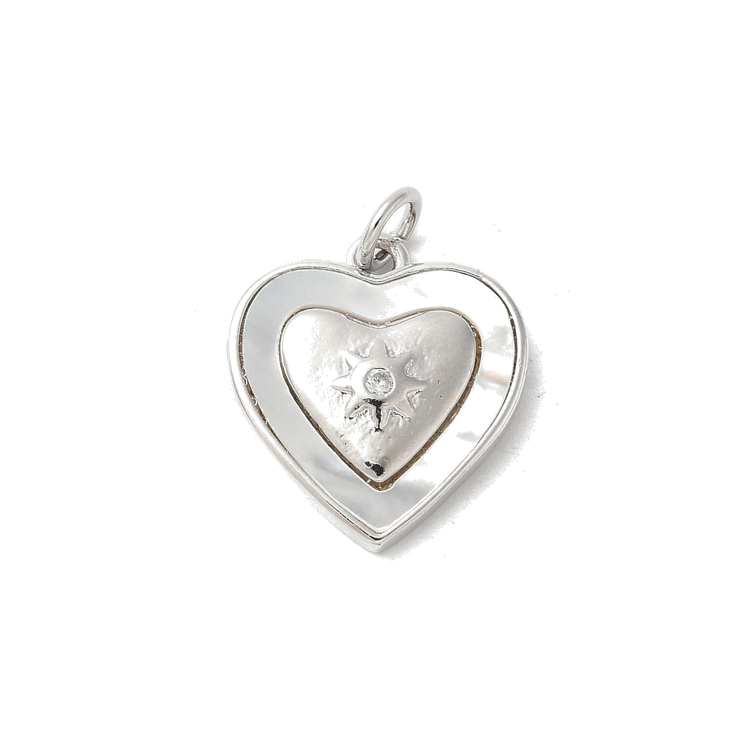 Silver Star Heart