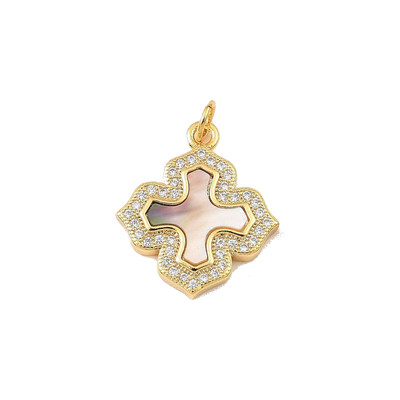 Gold Mother Of Pearl Cross