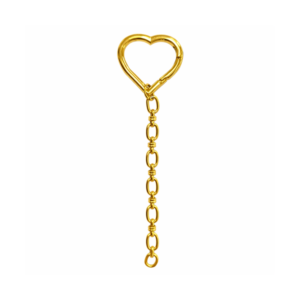 Gold Heart Keychain