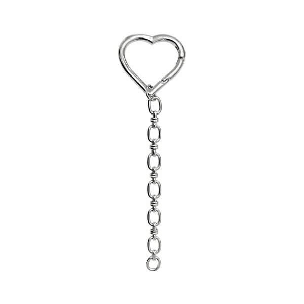 Silver Heart Keychain