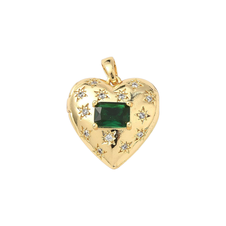Emerald Heart Locket