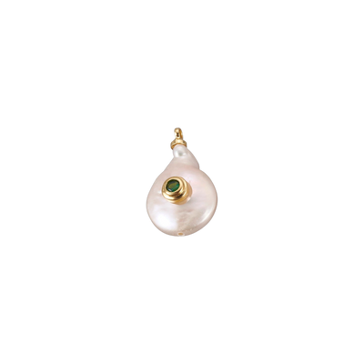 Bezeled Emerald Pearl