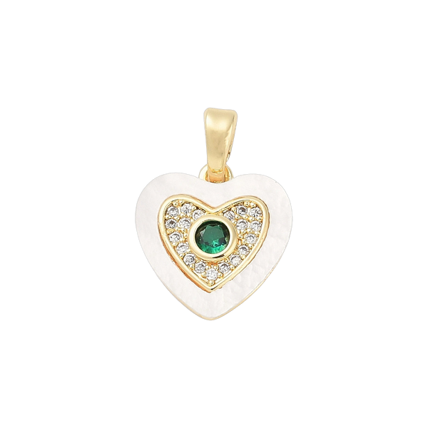 White Emerald Heart