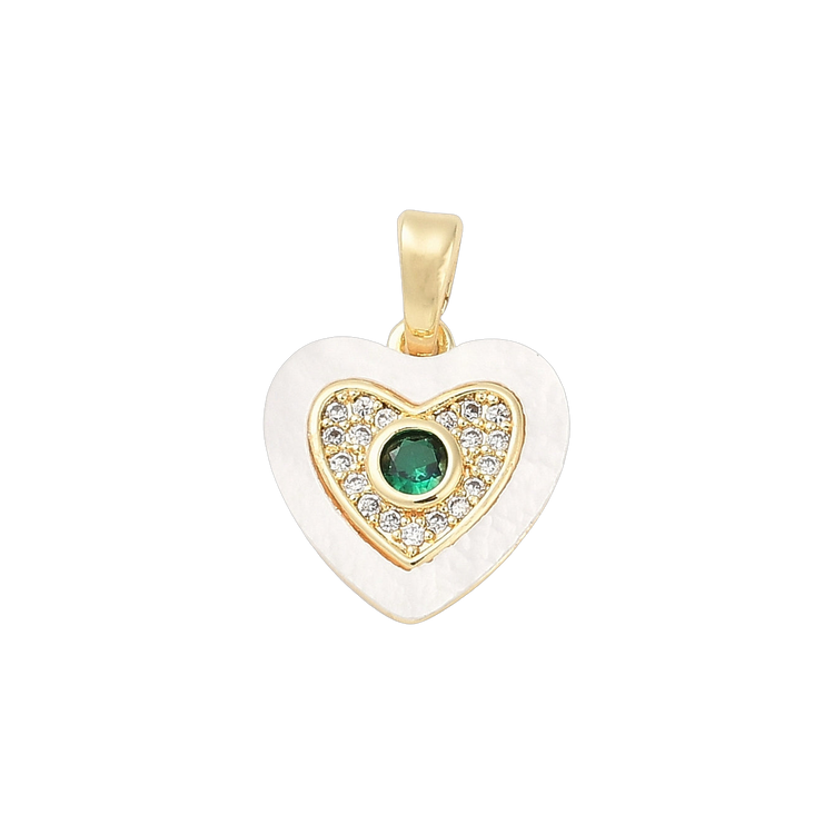White Emerald Heart