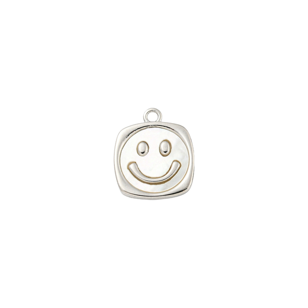 Silver Smiley Face