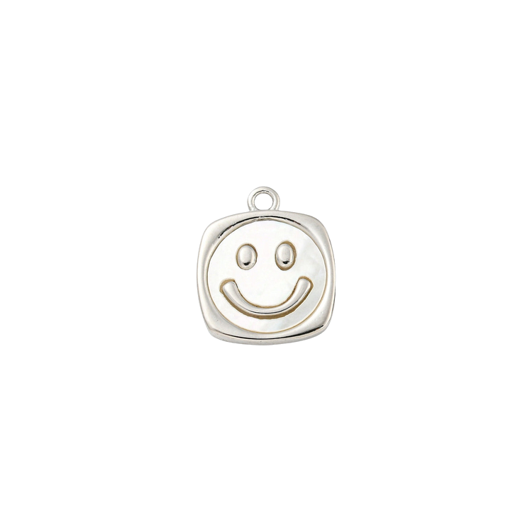 Silver Smiley Face