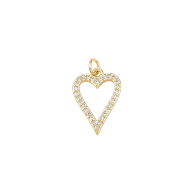 Gold CZ Heart