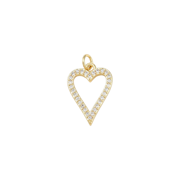 Gold CZ Heart