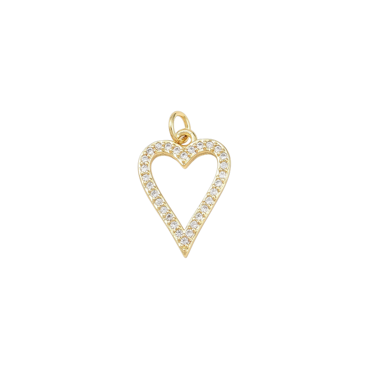 Gold CZ Heart