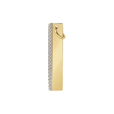 Gold CZ Bar