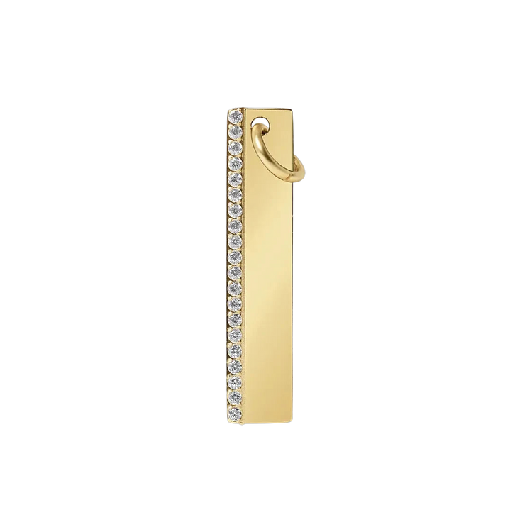 Gold CZ Bar