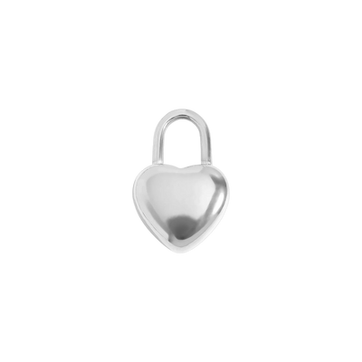Silver Heart Padlock