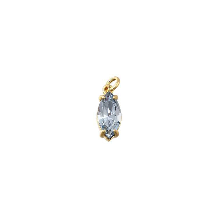Gold Blue Marquise