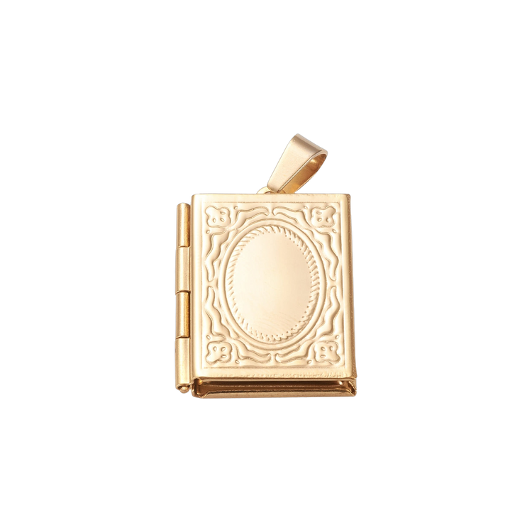 Gold Book Locket