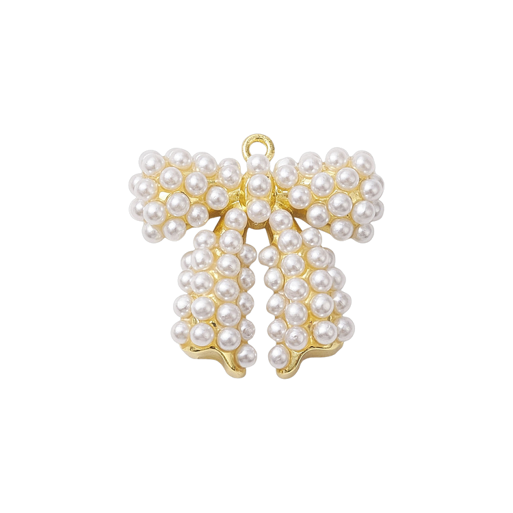 Gold Pearl Bow