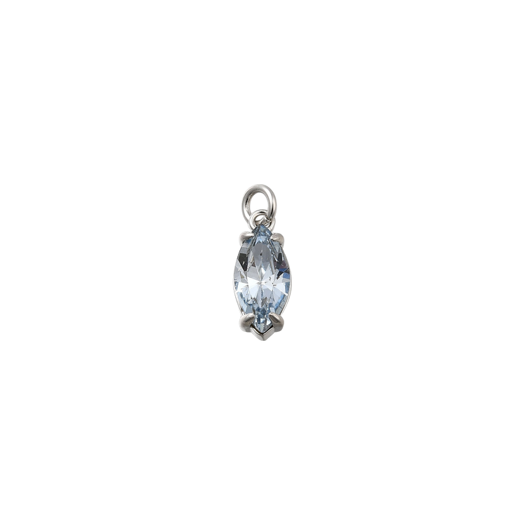 Silver Blue Marquise