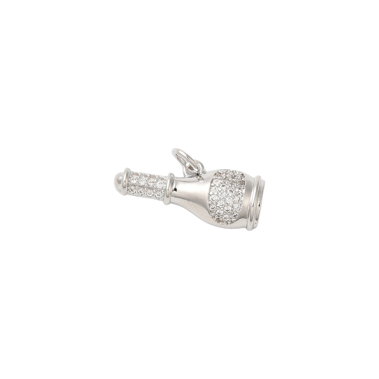 Silver Champagne Bottle