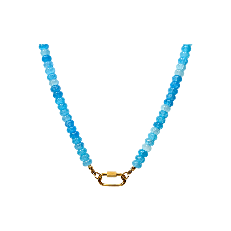Aqua Beaded Necklace