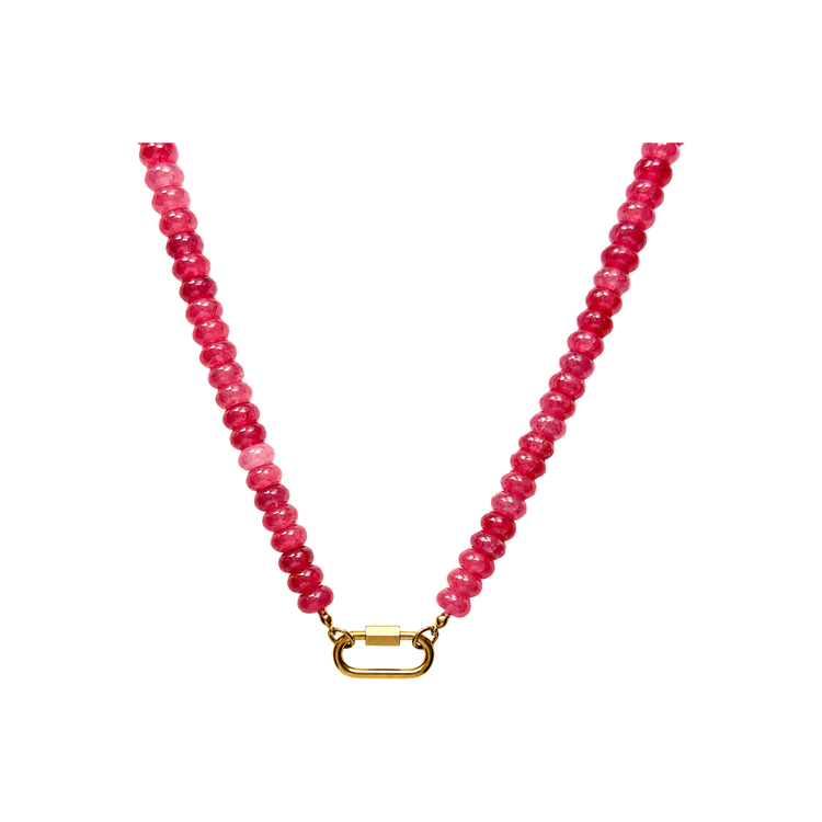 Rose Quartz Beaded Necklace