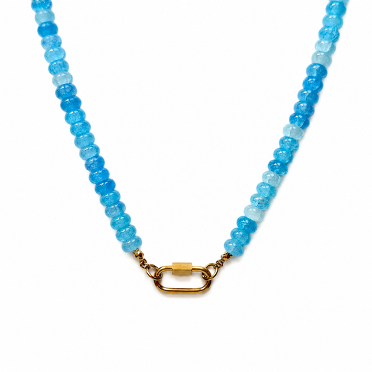 Aqua Beaded Necklace