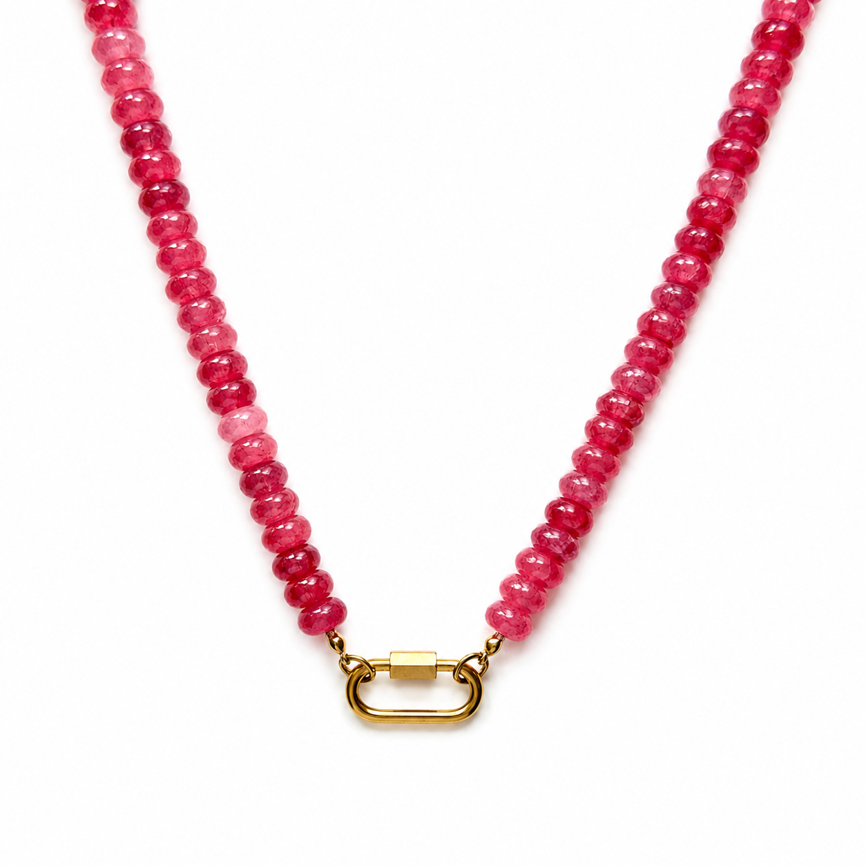 Rose Quartz Beaded Necklace