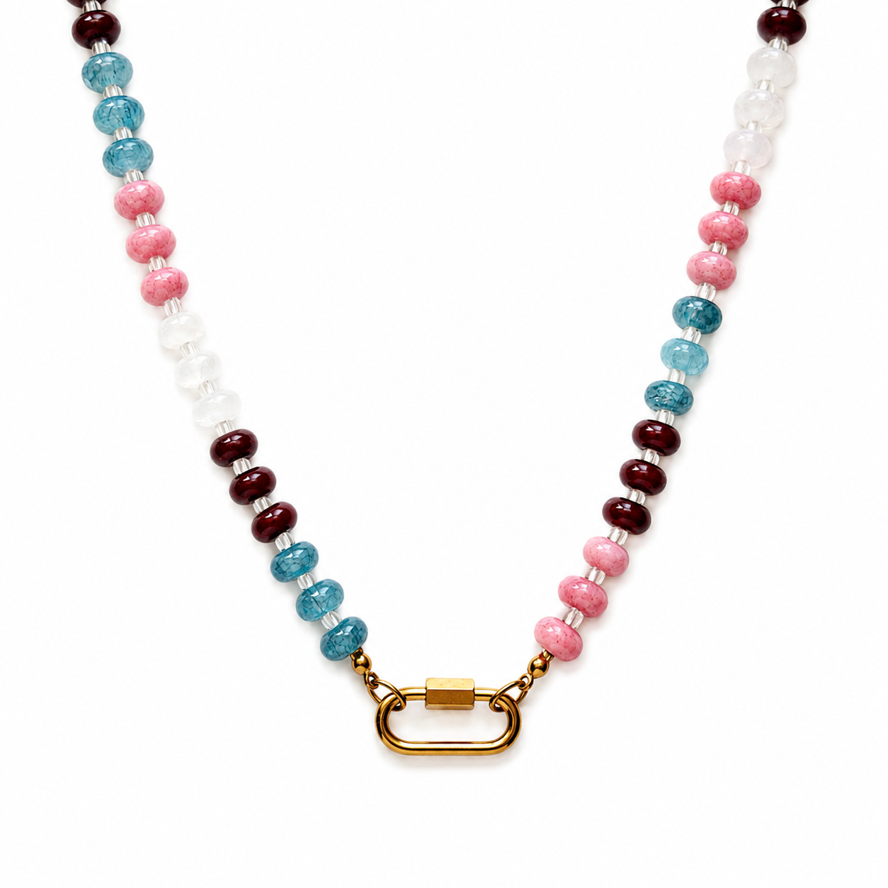 Neapolitan Beaded Necklace