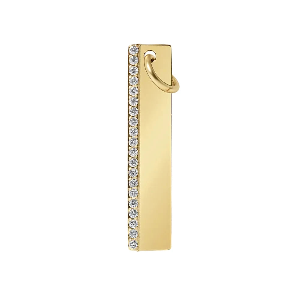 Gold CZ Bar