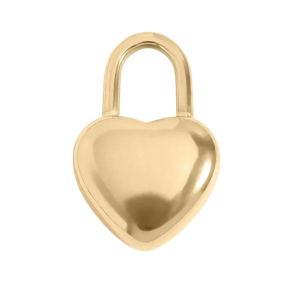Gold Heart Padlock
