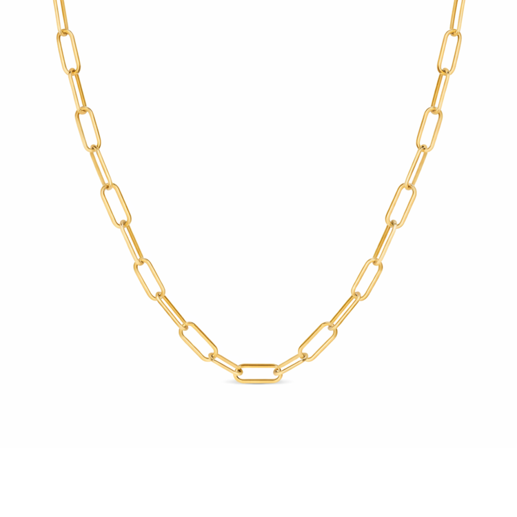 Gold Paperclip Necklace